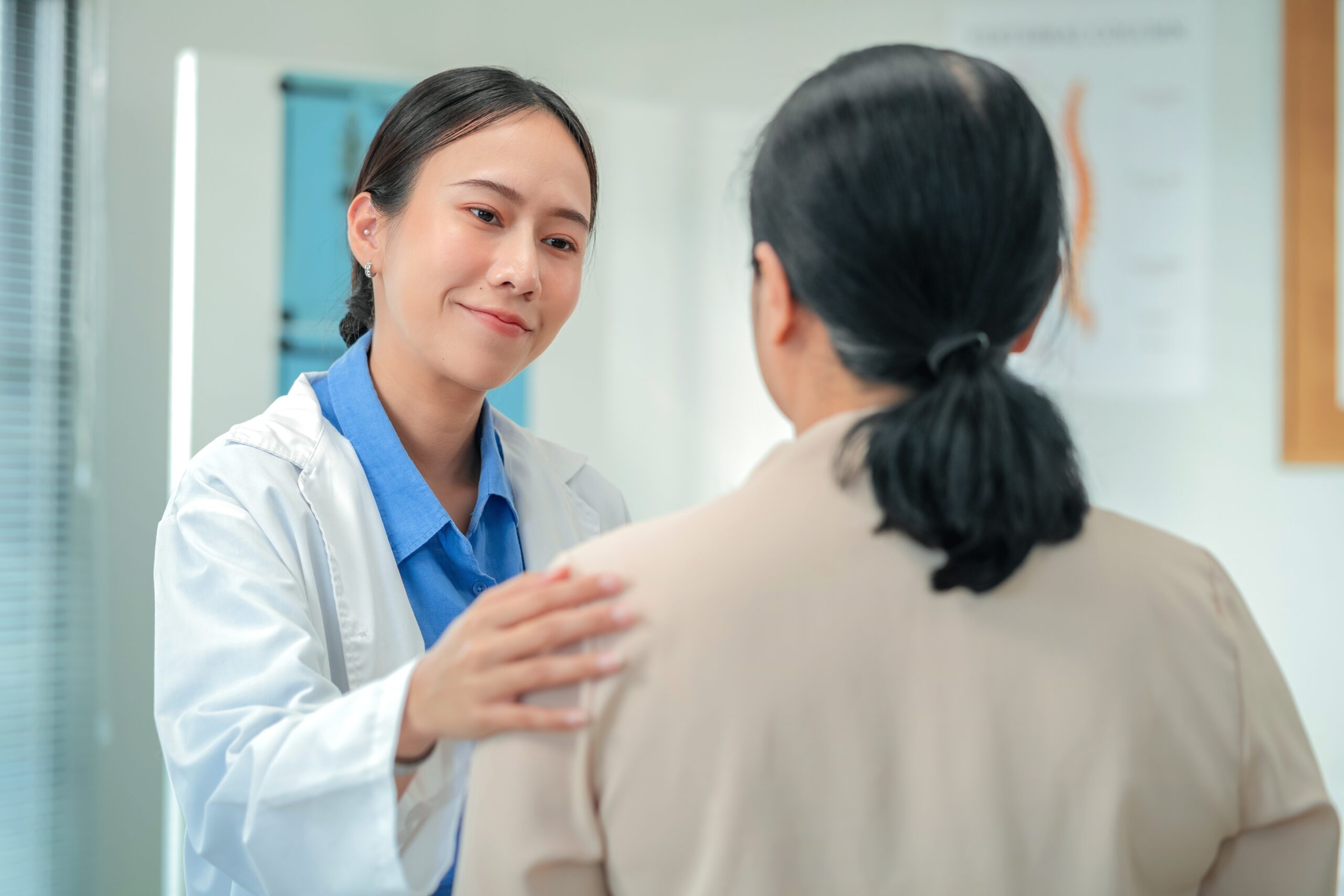 healthcare professional providing support